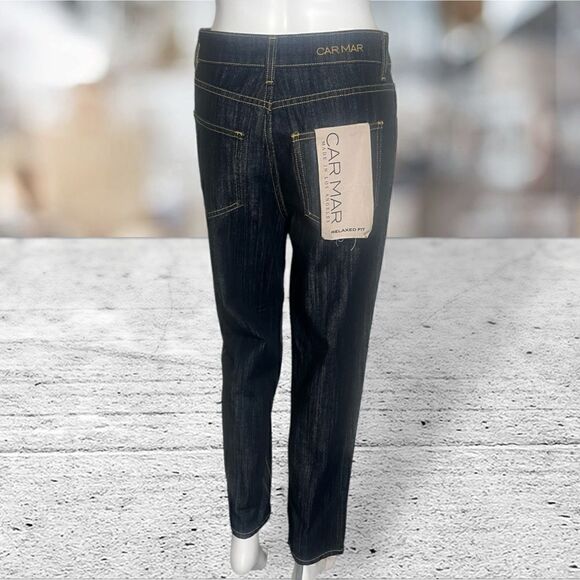 Car Mar Woman’s Dark Wash Jeans Size 4 - Picture 5 of 7
